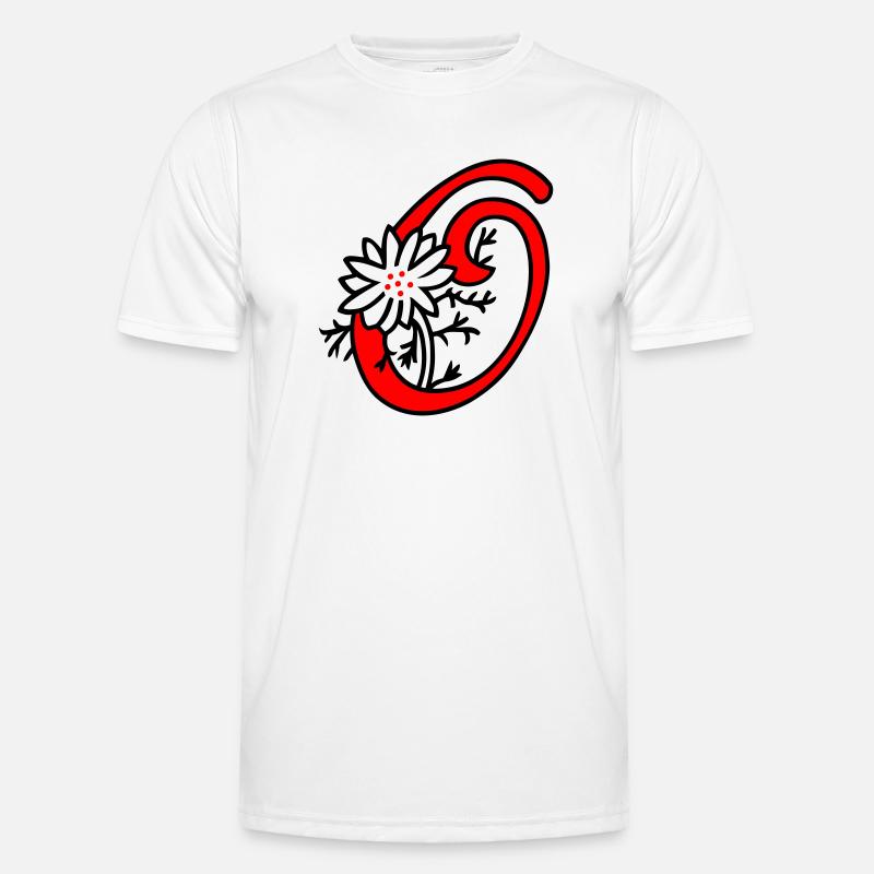Lettre O Initiale T-shirt sport Homme