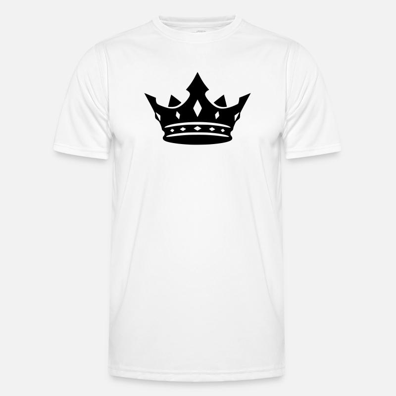 Crown Silhouette Black Cool Vector - Men's Functional T-Shirt - white