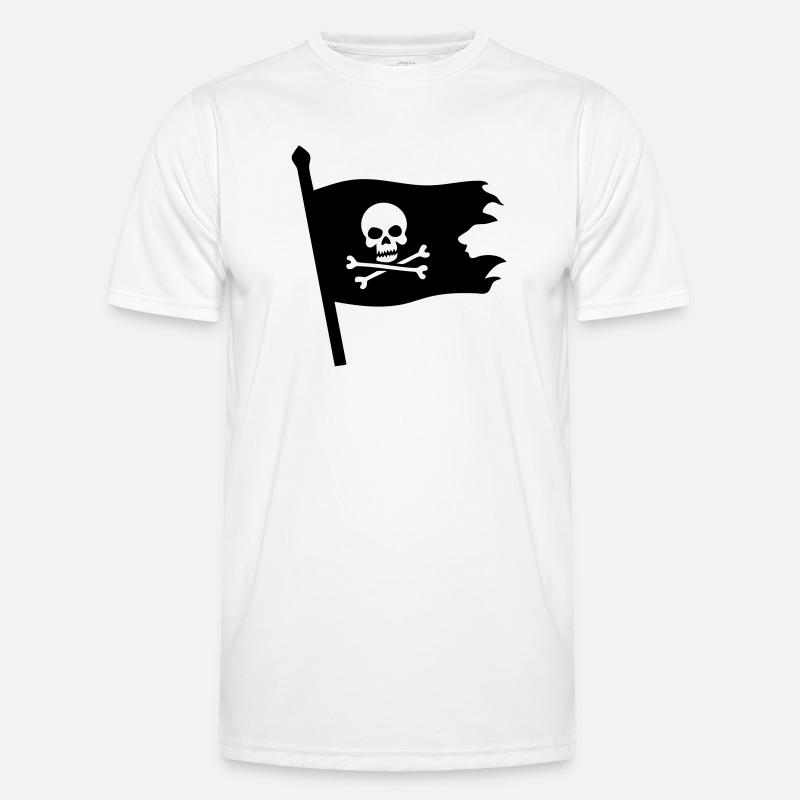 Pirate Skull Jolly Roger Men's Functional T-Shirt
