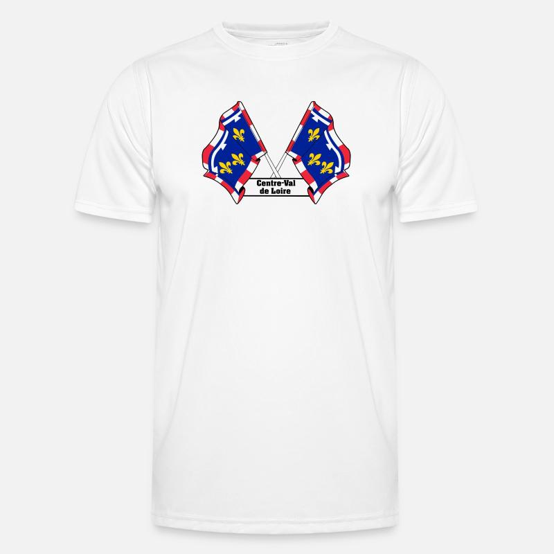 Centre-Val de Loire Text Männer Funktions-T-Shirt