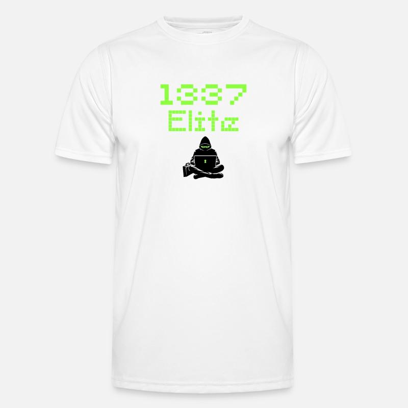 1337 Elite Hacker Squad, Leet Hacker Men's Functional T-Shirt