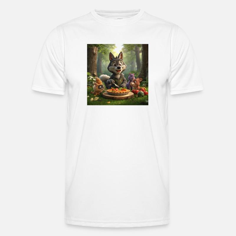 Wolf, grauer Wolf, Plüschwolf Männer Funktions-T-Shirt