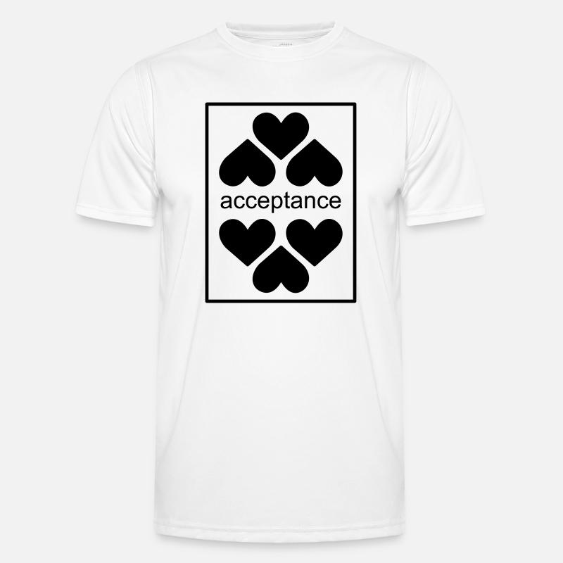 Akzeptanz Männer Funktions-T-Shirt