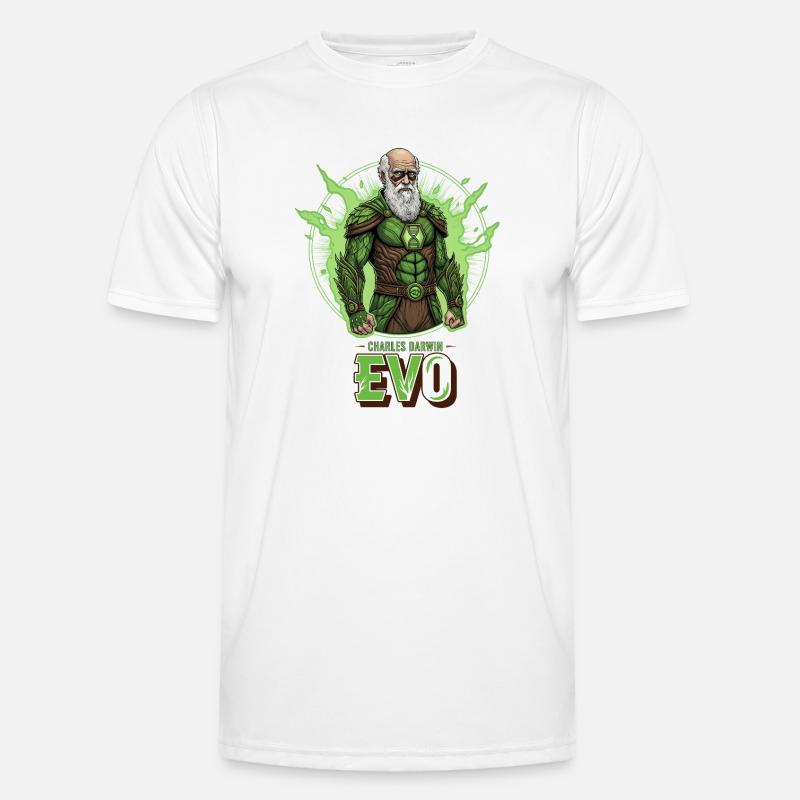 Évo Darwin Vert Héros T-shirt sport Homme
