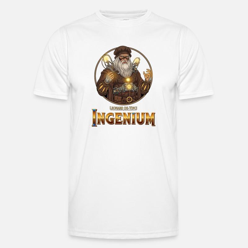 Ingenium Léonardo: Sorcier Steampunk T-shirt sport Homme
