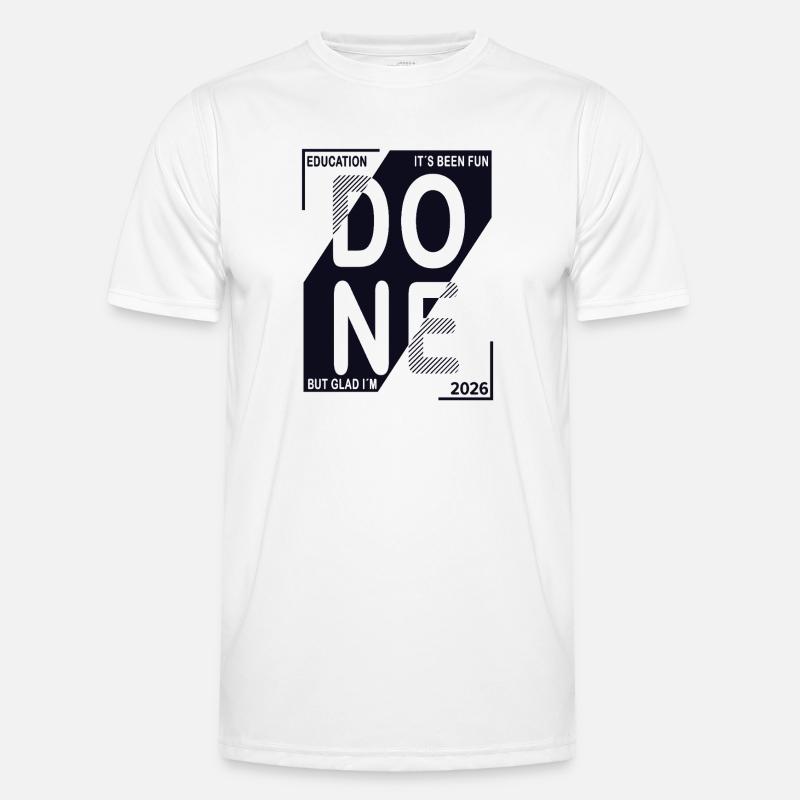 Done 2026 – Training completed design - Men's Functional T-Shirt - white