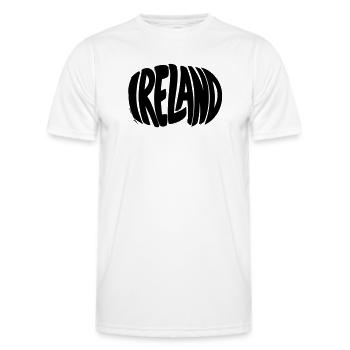 Ireland - Ireland Lettering - Men's Functional T-Shirt - white - Front - AI Model Male 178 dark (178cm)