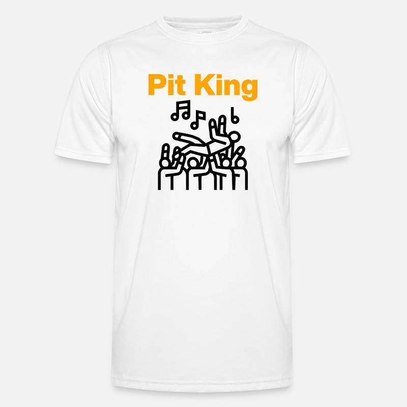 Pit King, Mosh Monarch! Men's Functional T-Shirt