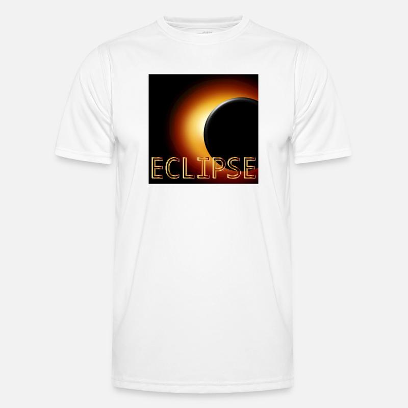 Total Solar Eclipse 2026 - Men's Functional T-Shirt - white