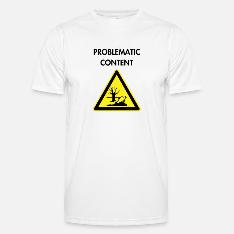 Problematic content - Men's Functional T-Shirt - white