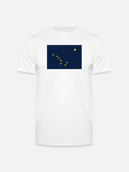Alaska state flag - Men's Functional T-Shirt - white