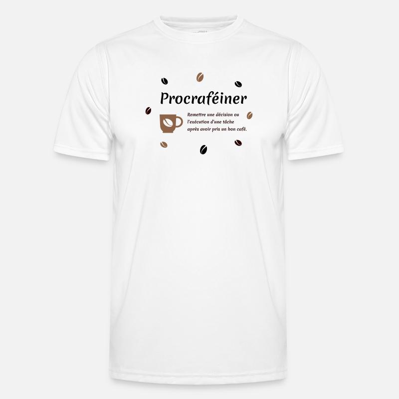 Procrafeinate Männer Funktions-T-Shirt