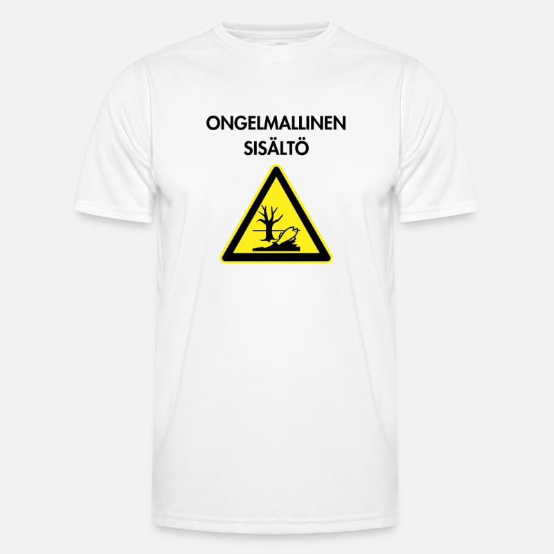 Problematic content - Men's Functional T-Shirt - white