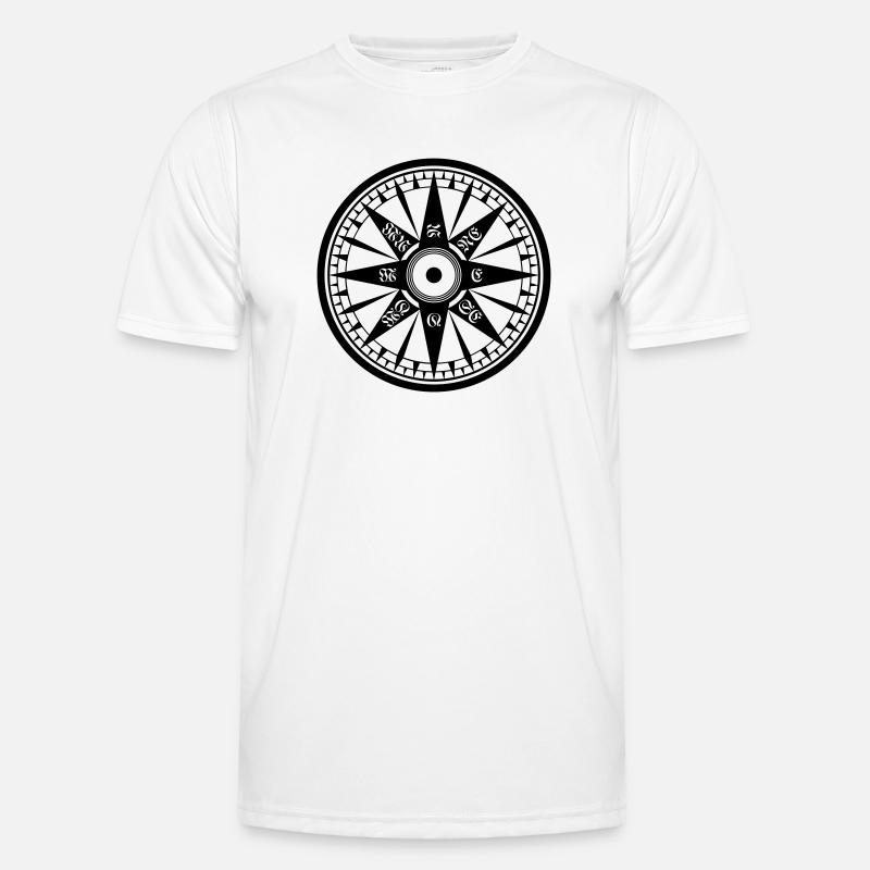 Kompass / Compass – Windrose, Schiffskompass Männer Funktions-T-Shirt