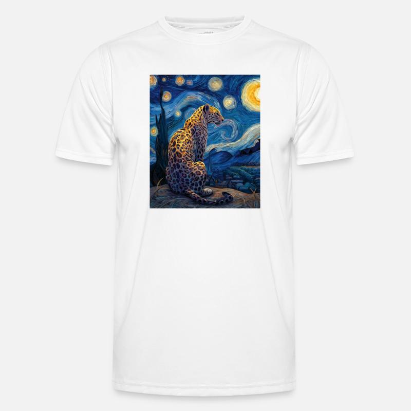 Léopard Van Gogh T-shirt sport Homme