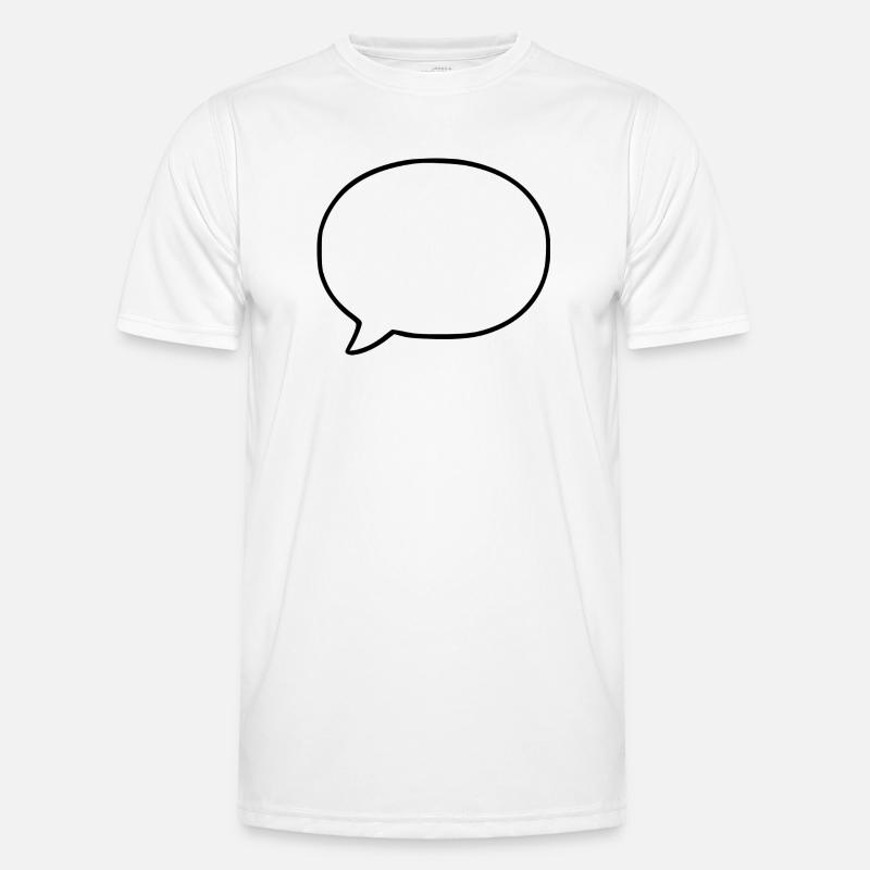 Personalize your own speech bubble comic - Men's Functional T-Shirt - white