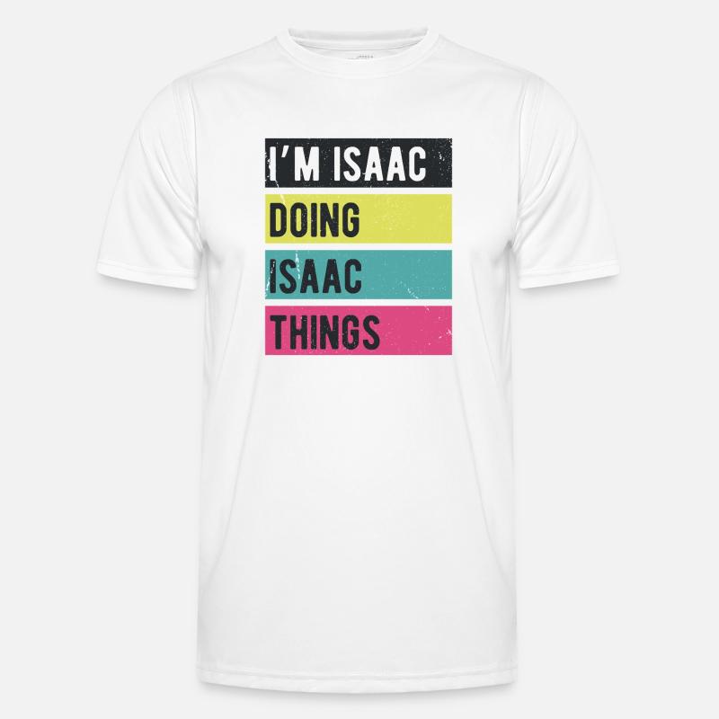 I’m Isaac Doing Isaac Things Retro Colors Men's Functional T-Shirt