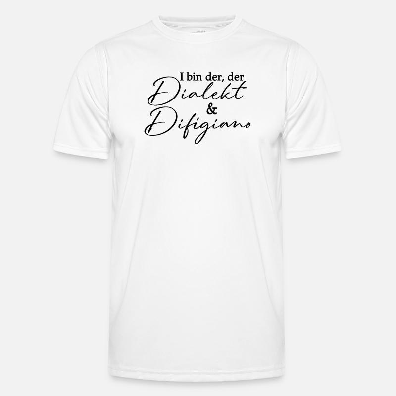 Dialect and Difigiano - Bavarian pun Men's Functional T-Shirt
