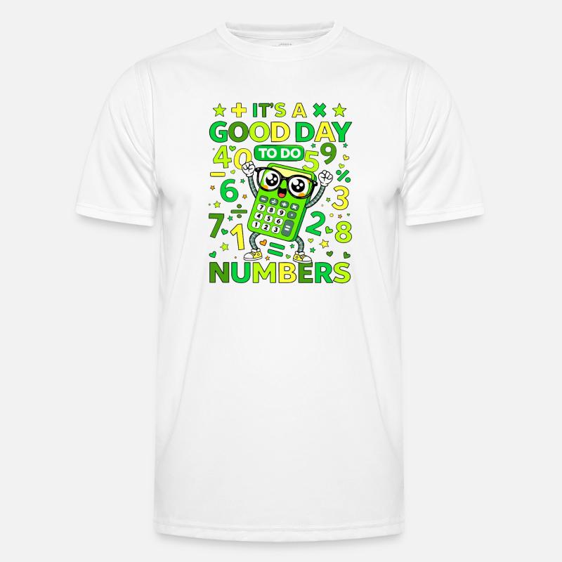 Chiffres de calculatrice joyeuse T-shirt sport Homme