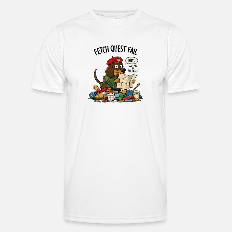 Fetch Quest Fail Pup Men's Functional T-Shirt
