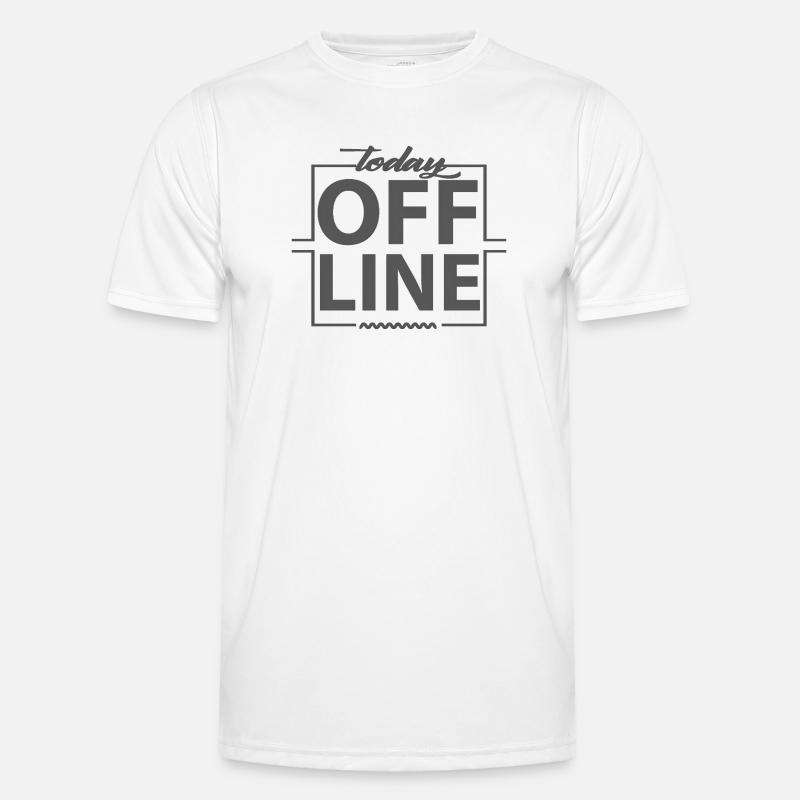 Déclaration de conception hors ligne d’aujourd’hui indiquant le minimum T-shirt sport Homme