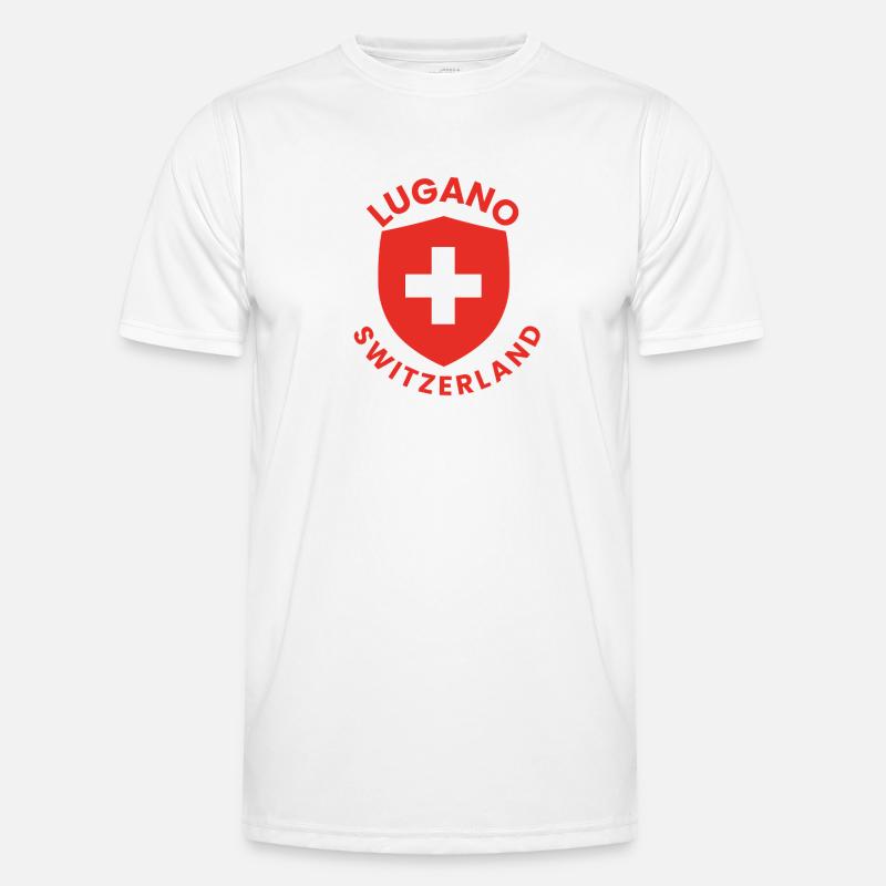 Lugano Shield Emblem Men's Functional T-Shirt