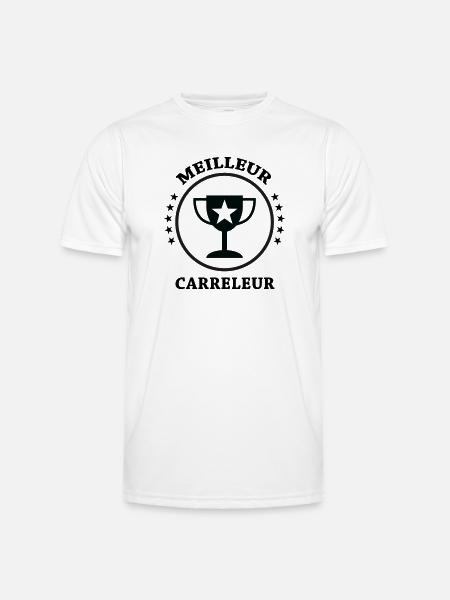 Best Tiler - Men's Functional T-Shirt - white