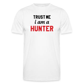 Glaub mir, ich bin ein Jäger - Männer Funktions-T-Shirt - Weiß - Vorne - AI Model Male 178 dark (178cm)