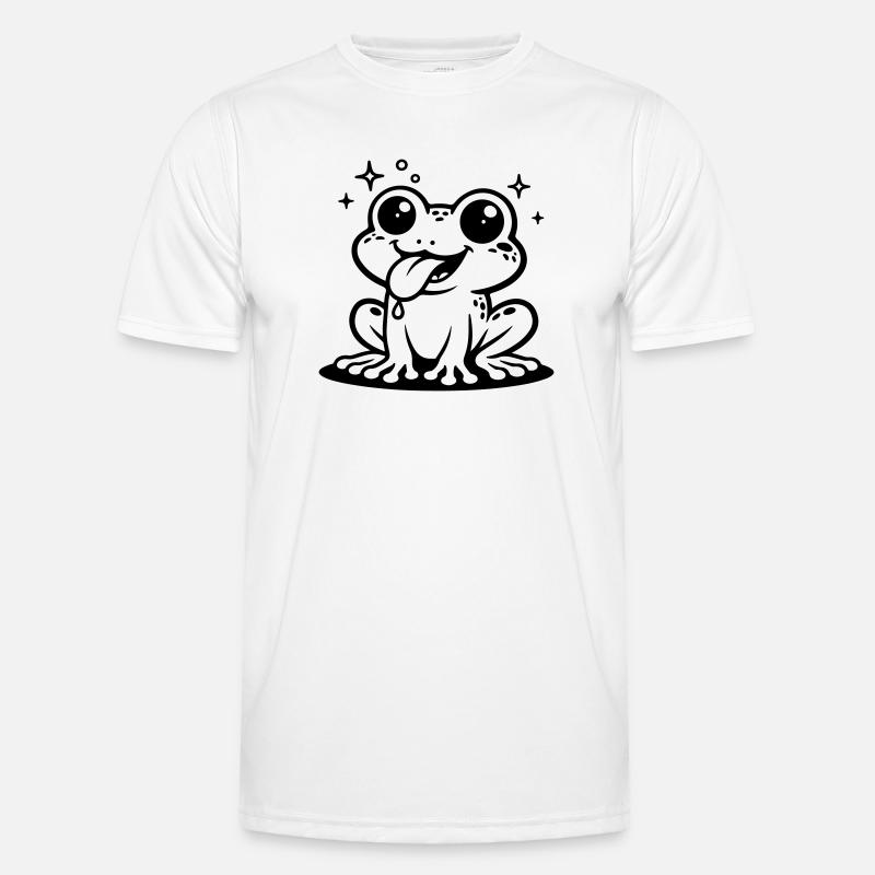 Toad Comic Frog - Men's Functional T-Shirt - white