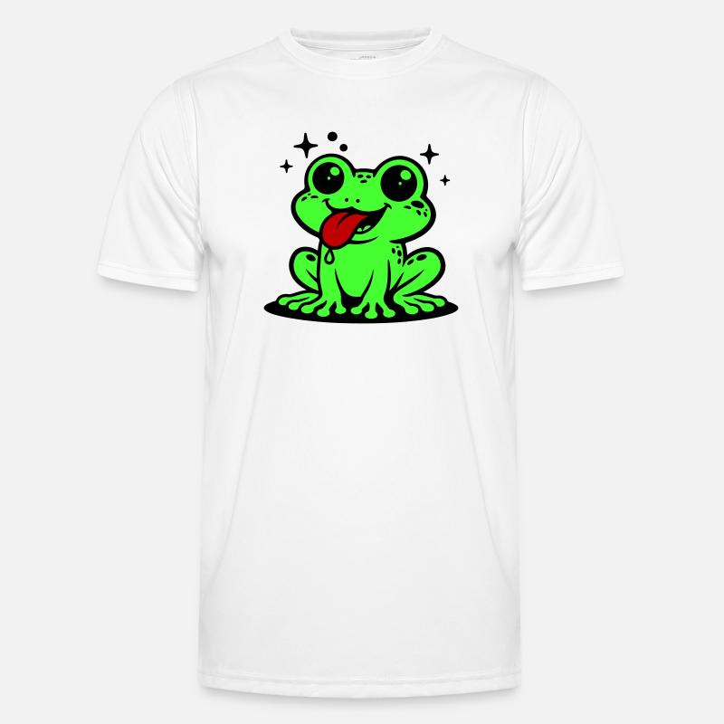Toad Comic Frog - Men's Functional T-Shirt - white