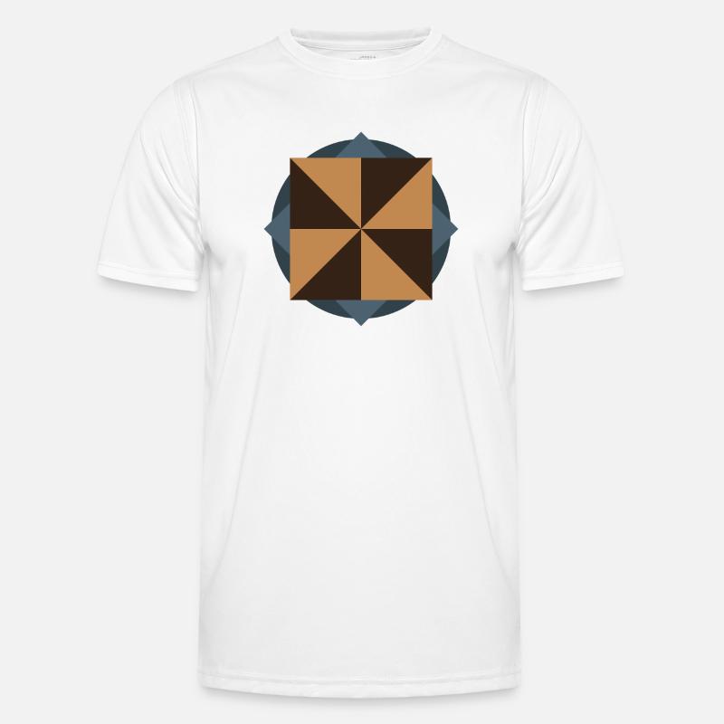 GÉOMÉTRIE DU NOYAU PYRAMIDAL | Œuvres d’art Basic Shapes T-shirt sport Homme