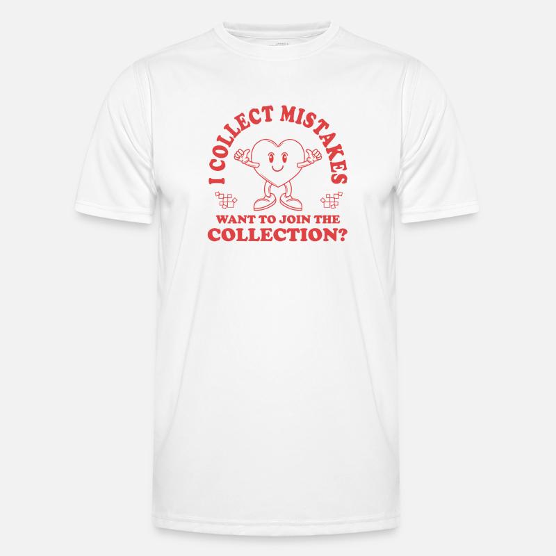 Ich sammle Fehler – Willst du mitmachen? - Männer Funktions-T-Shirt - Weiß