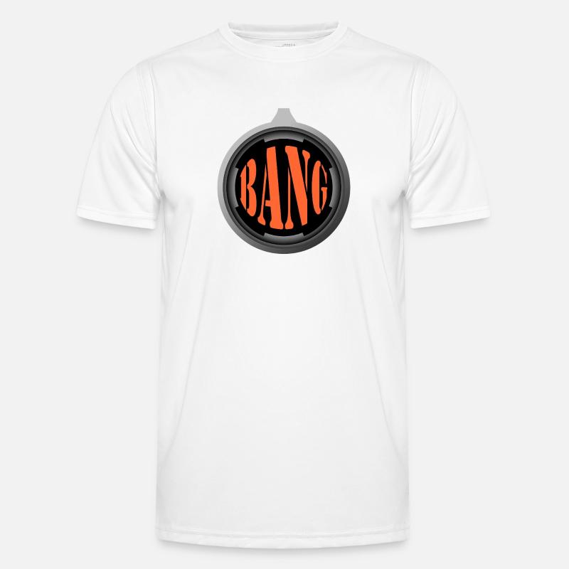 Bang – Explosiv Comicstil Männer Funktions-T-Shirt