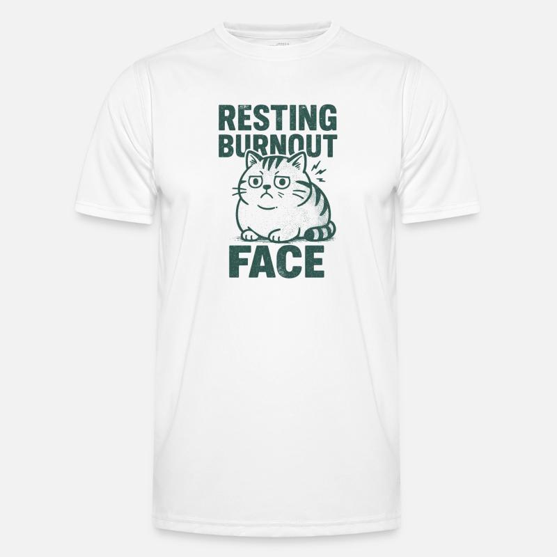 Resting Burnout Face | Sarkasmus Männer Funktions-T-Shirt