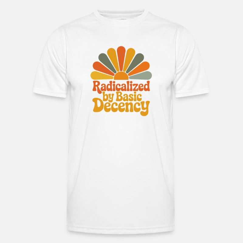 Radicalized by Basic Decency - Men's Functional T-Shirt - white