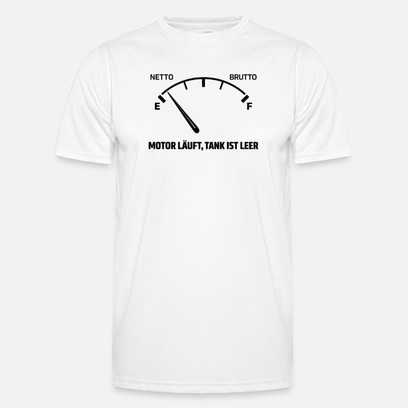Engine runs tank empty - Men's Functional T-Shirt - white