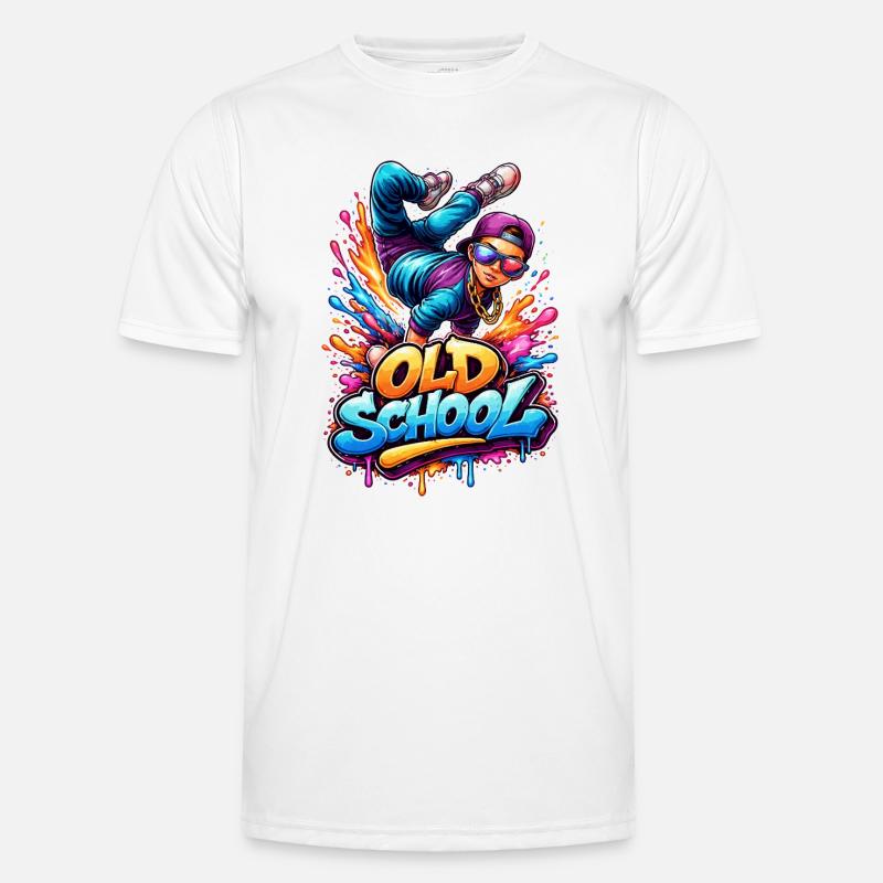 Old School Breakdance Graffiti Men's Functional T-Shirt