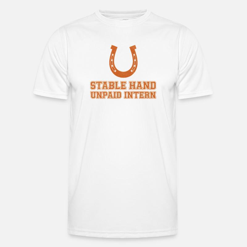 Stable Hand Unpaid Intern Men's Functional T-Shirt