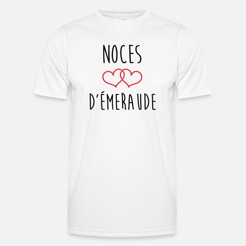 Smaragdhochzeitstag: 40 Jahre Ehe Männer Funktions-T-Shirt