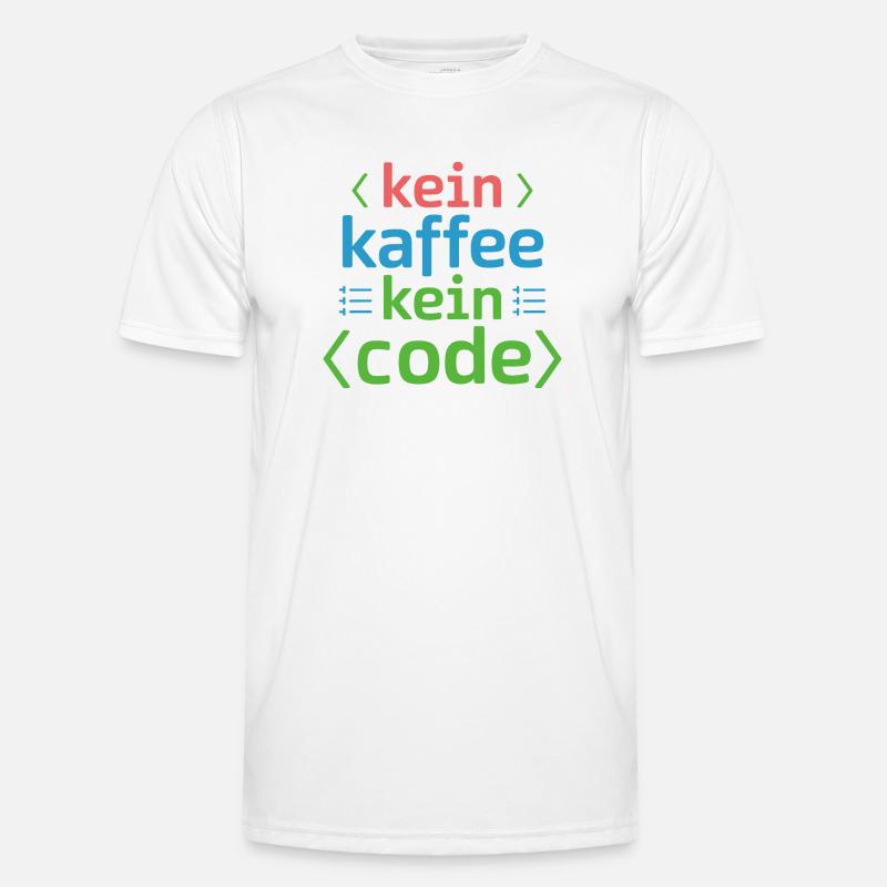 No Coffee No Code Programmeur Informaticien T-shirt sport Homme