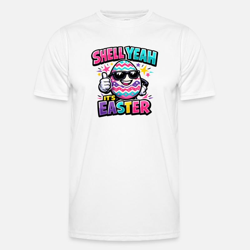 Hell yes It's Easter - Men's Functional T-Shirt - white