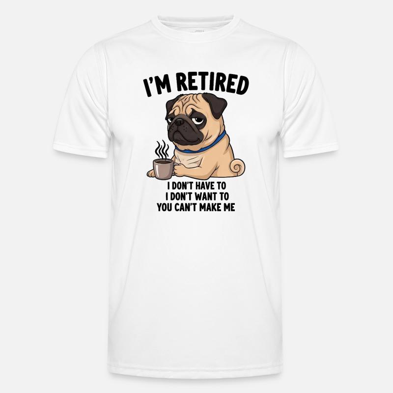 Retired Retired Last Working Day Office Coffee M - Men's Functional T-Shirt - white