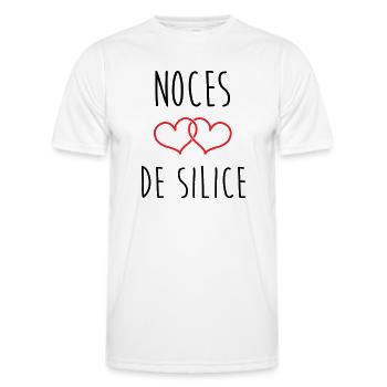 Silica's wedding 77 years of marriage - Men's Functional T-Shirt - white - Front - AI Model Male 178 dark (178cm)
