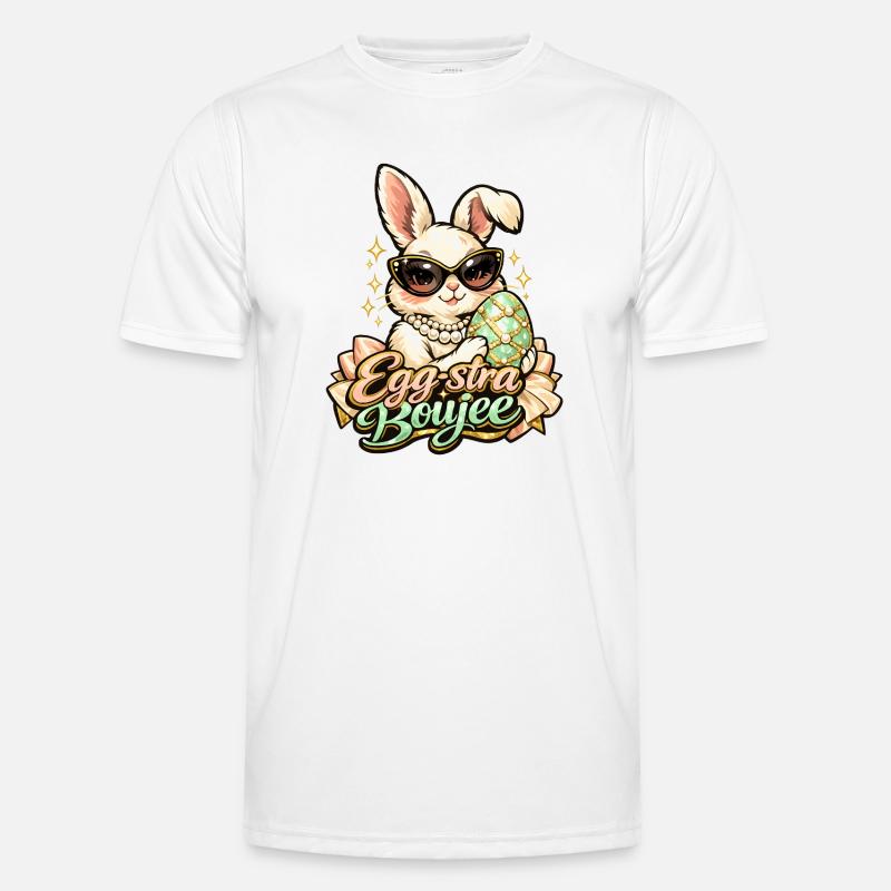 Egg-stra Boujee Easter Bunny Easter - Men's Functional T-Shirt - white