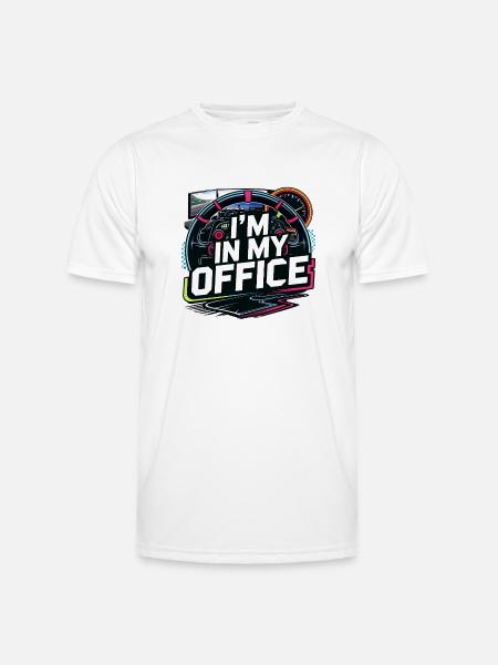 I'm in my office - Men's Functional T-Shirt - white