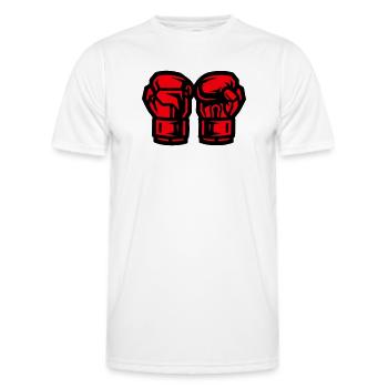 Boxing Gloves Symbol Boxing - Men's Functional T-Shirt - white - Front - AI Model Male 178 dark (178cm)