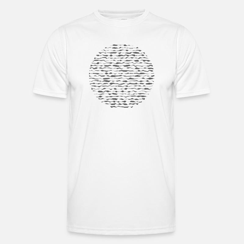 Wavy Circle Echo Men's Functional T-Shirt