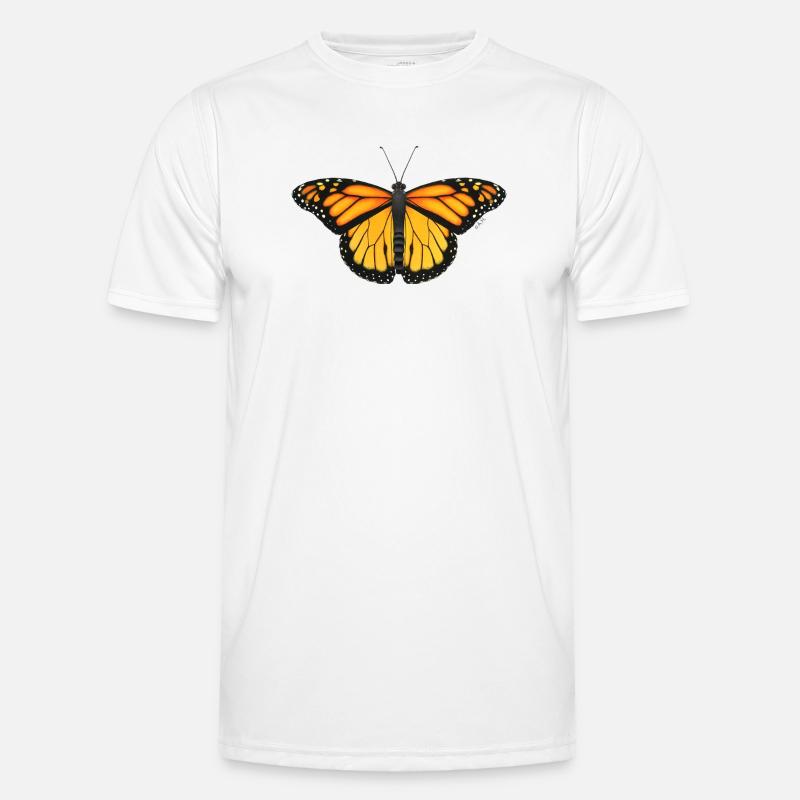 Ailes de soleil du papillon monarque T-shirt sport Homme
