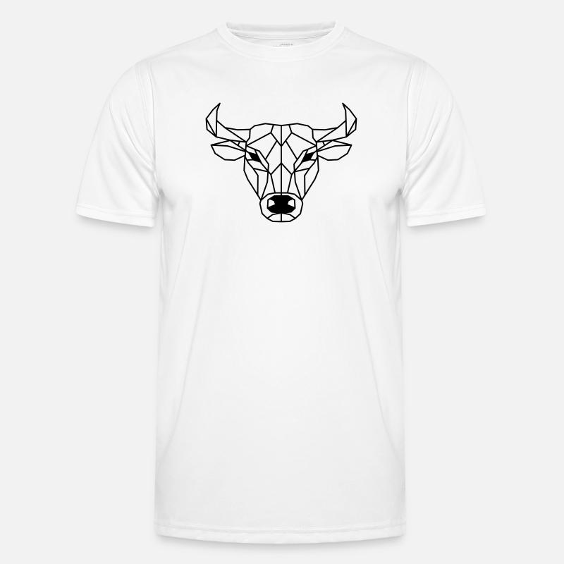 Ochse Polygon Männer Funktions-T-Shirt
