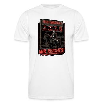 Tanken Benzin Preis Wucher - Männer Funktions-T-Shirt - Weiß - Vorne - AI Model Male 178 dark (178cm)